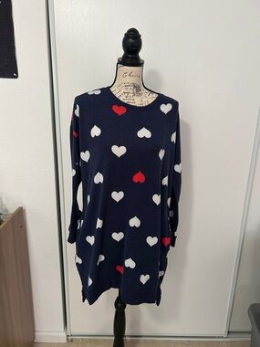 Heart Sweater Dress Tunic
